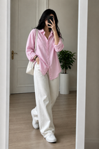 Candy Pink Relaxed Fit Shirt
